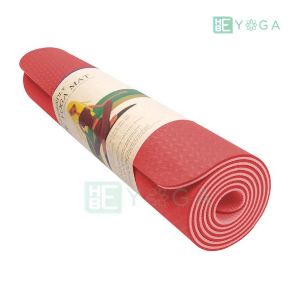 Thảm Yoga TPE Eco Friendly màu đỏ 3