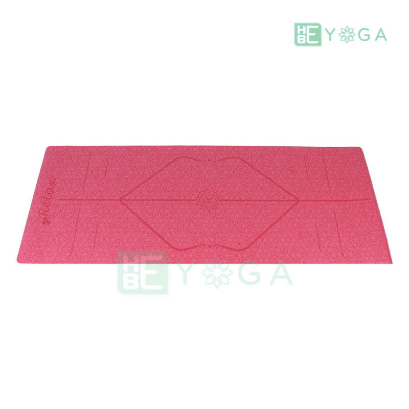 Thảm Yoga TPE Định Tuyến Cao Cấp (Màu Đỏ) 1
