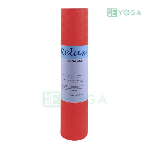 Thảm Yoga TPE Relax Cao su non 6mm 2 lớp màu đỏ 2