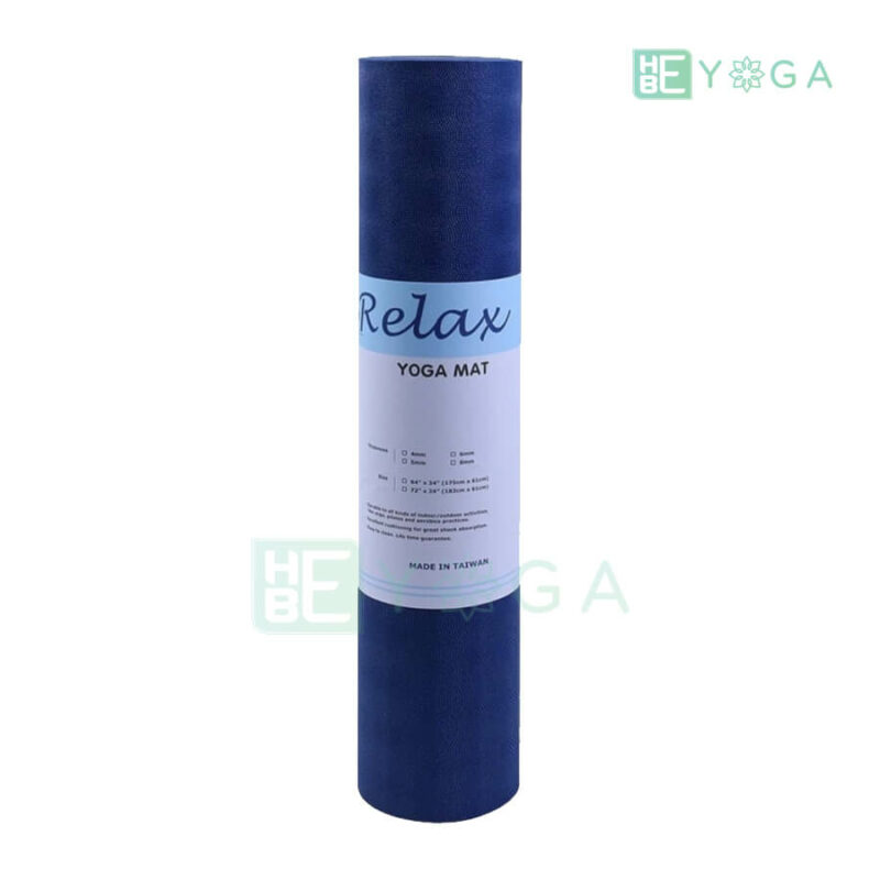 Thảm Yoga TPE Relax Cao su non 6mm 2 lớp màu xanh coban 2