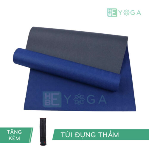 Thảm Yoga TPE Relax Cao su non 6mm 2 lớp màu xanh coban
