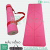 thảm yoga định tuyến tpe 2 lớp 6mm (màu hồng)