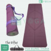 thảm yoga định tuyến tpe 2 lớp 6mm (màu tím)